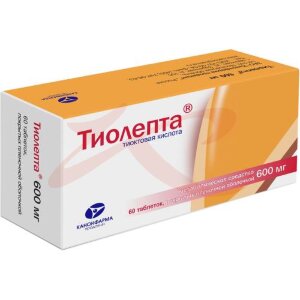 Изображение Тиолепта таблетки покрытые пленочной оболочкой 600мг №60 Тиолепта таблетки покрытые пленочной оболочкой 600мг №60. Фото