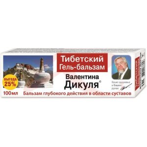 Изображение Валентина дикуля тибетский гель-бальзам 100мл Валентина дикуля тибетский гель-бальзам 100мл. Фото