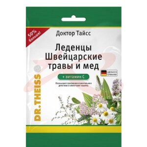 Доктор тайсс леденцы 75г швейцар травы + мед + вит с. Фото