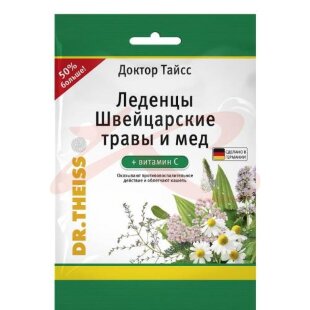 Доктор тайсс леденцы 75г швейцар травы + мед + вит с. Фото