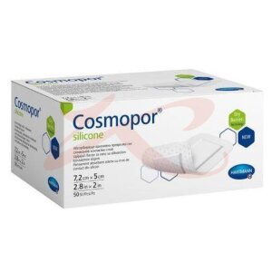 Космопор силикон повязка пластырного типа 7,2х5см №50 /арт 901100/. Фото