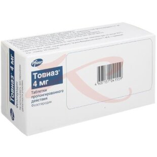 Товиаз таблетки кишечнорастворимые с пролонгированным высвобождением 4мг №28. Фото