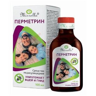 Мирролла перметрин фора плюс ср-во педикулицидное 1,5% 100мл. Фото