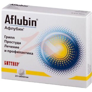 Афлубин таблетки подъязычные гомеопатические №24. Фото