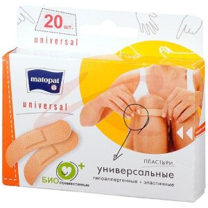 Изображение Матопат универсал пластырь №20 1,9х7,6см Матопат универсал пластырь №20 1,9х7,6см. Фото