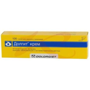 Долгит крем для наружного применения 5% 100г. Фото