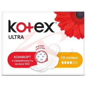 Котекс ультра прокладки гигиенические №10 нормал сетч.. Фото