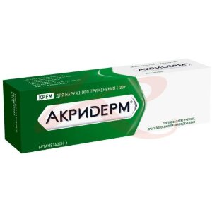 Акридерм крем для наружного применения 0.05% 30г. Фото
