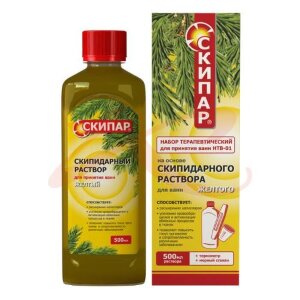 Скипар набор терапевт нтв-01 (раствор желт 500мл + термометр). Фото