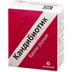 Изображение Кандибиотик капли ушные 5мл в комплекте с пипеткой Кандибиотик капли ушные 5мл в комплекте с пипеткой. Фото
