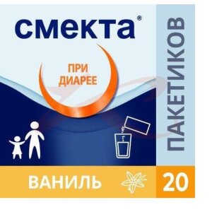 Смекта порошок для приготовления суспензии для приема внутрь 3г 3.76г №20 ваниль. Фото