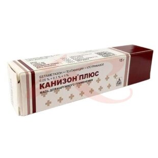 Канизон плюс мазь для наружного применения 0,05% + 0,1% + 1% 15г. Фото