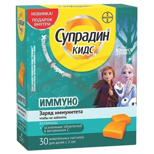 Супрадин кидс пастилки жевательные 5г №30 иммуно купить в Воронеже ...