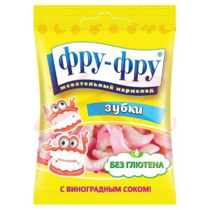 Фру-фру мармелад жевательный 30г зубки. Фото