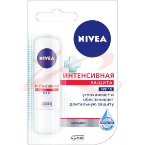 Изображение Нивея бальзам для губ 4.8г интенсив. защита Нивея бальзам для губ 4.8г интенсив. защита. Фото