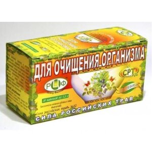 Сила росс.трав №32 фиточай очищение организма 1,5г. №20 пак. ( + стевия). Фото