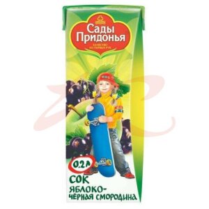Сады придонья сок 200мл. яблоко + черн.смородина. Фото