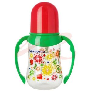 Курносики бутылочка 125мл с 2-мя силикон сосками 6мес +  /арт 11020/. Фото