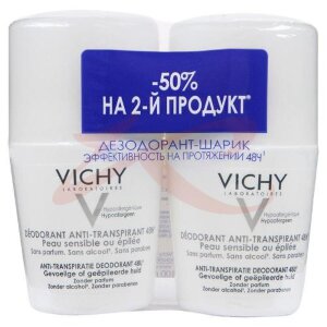 Виши дезодорант шариковый 50мл №2 д/чувст кожи 48ч. Фото