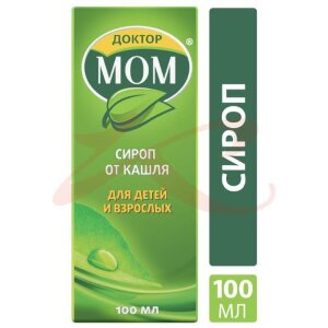 Доктор мом сироп 100мл в комплекте с мерным стаканчиком. Фото