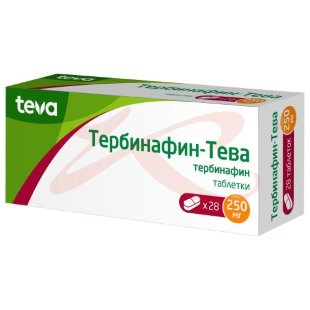 Тербинафин-тева таблетки 250мг №28. Фото