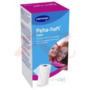 Пеха-хафт колор бинт когезивный самофикс 10смх4м белый. Фото