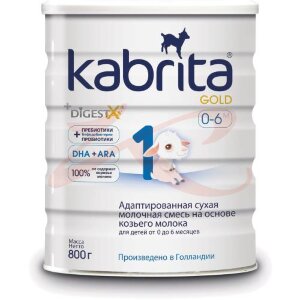 Кабрита 1 голд смесь на козьем молоке 800г. 0-6мес. [kabrita]. Фото