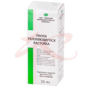 Пиона уклоняющегося  настойка 25мл. Фото