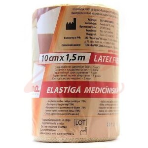Лаума бинт медицинский эластичный мод 2 latex free вр 10смх1,5м. Фото