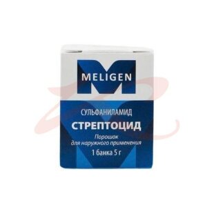 Стрептоцид порошок для наружного применения 5г №1. Фото