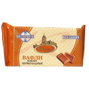 Вафли невские какао-шоколад на сорбите 105г.. Фото