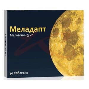 Меладапт таблетки покрытые пленочной оболочкой 3мг №30. Фото