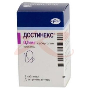 Достинекс таблетки 0.5мг №2. Фото