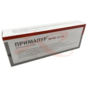 Примапур раствор для подкожного введения 22мкг/0.5 мл 0,5мл в комплекте с иглами одноразовыми-5 шт.. Фото