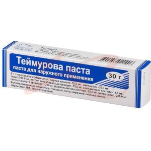 Теймурова паста для наружного применения 30г. Фото