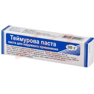 Теймурова паста для наружного применения 30г. Фото