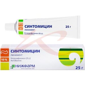 Изображение Синтомицин линимент для местного применения 10% 25г Синтомицин линимент для местного применения 10% 25г. Фото