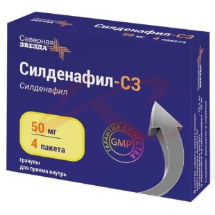 Силденафил-сз гранулы для приема внутрь 50мг 0,6г №4. Фото