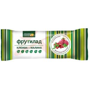 Фрутилад батончик фруктовый 30г клюква +  малина. Фото