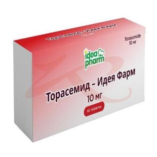 Торасемид-идея фарм таблетки 10мг №60. Фото