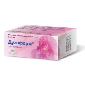 Дузофарм таблетки покрытые пленочной оболочкой 100мг №90. Фото