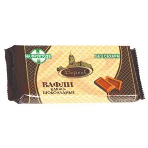 Изображение Вереск вафли 105г какао-шоколад на фруктозе Вереск вафли 105г какао-шоколад на фруктозе. Фото