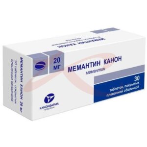 Мемантин канон таблетки покрытые пленочной оболочкой 20мг №30. Фото