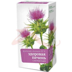 Алтай фиточай 2г №20 №8 здоровая печень расторопша. Фото