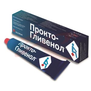 Прокто-гливенол крем ректальный 30г в комплекте: наконечник полиэтиленовый и крышка-насадка. Фото