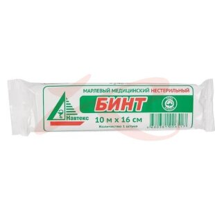 Навтекс бинт медицинский марлевый не стерильный 10мх16см. Фото