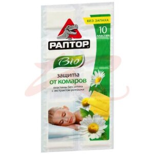 Раптор защита от комаров пластины №10 био ромашка. Фото
