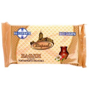 Изображение Вереск вафли 105г вкус топленого молока на сорбите Вереск вафли 105г вкус топленого молока на сорбите. Фото