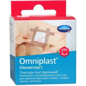 Изображение Омнипласт пластырь 1,25смх5м текст. ткань телесн. /арт.900530/900440/ Омнипласт пластырь 1,25смх5м текст. ткань телесн. /арт.900530/900440/. Фото