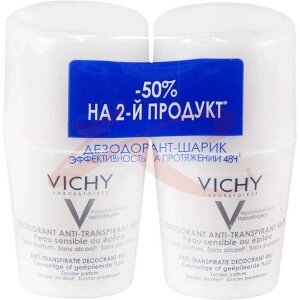 Виши дезодорант шариковый 50мл №2 д/очень чувст кожи 48ч. Фото